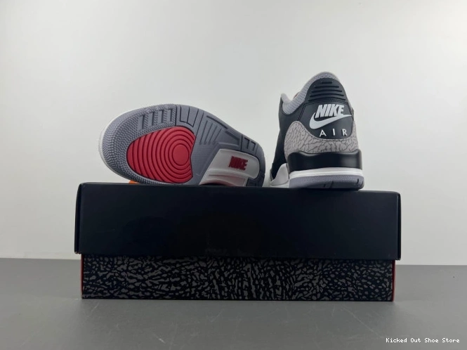 Kicked Out Shoe Store 3 Black Air Cement Jordan DN3707-010 0702